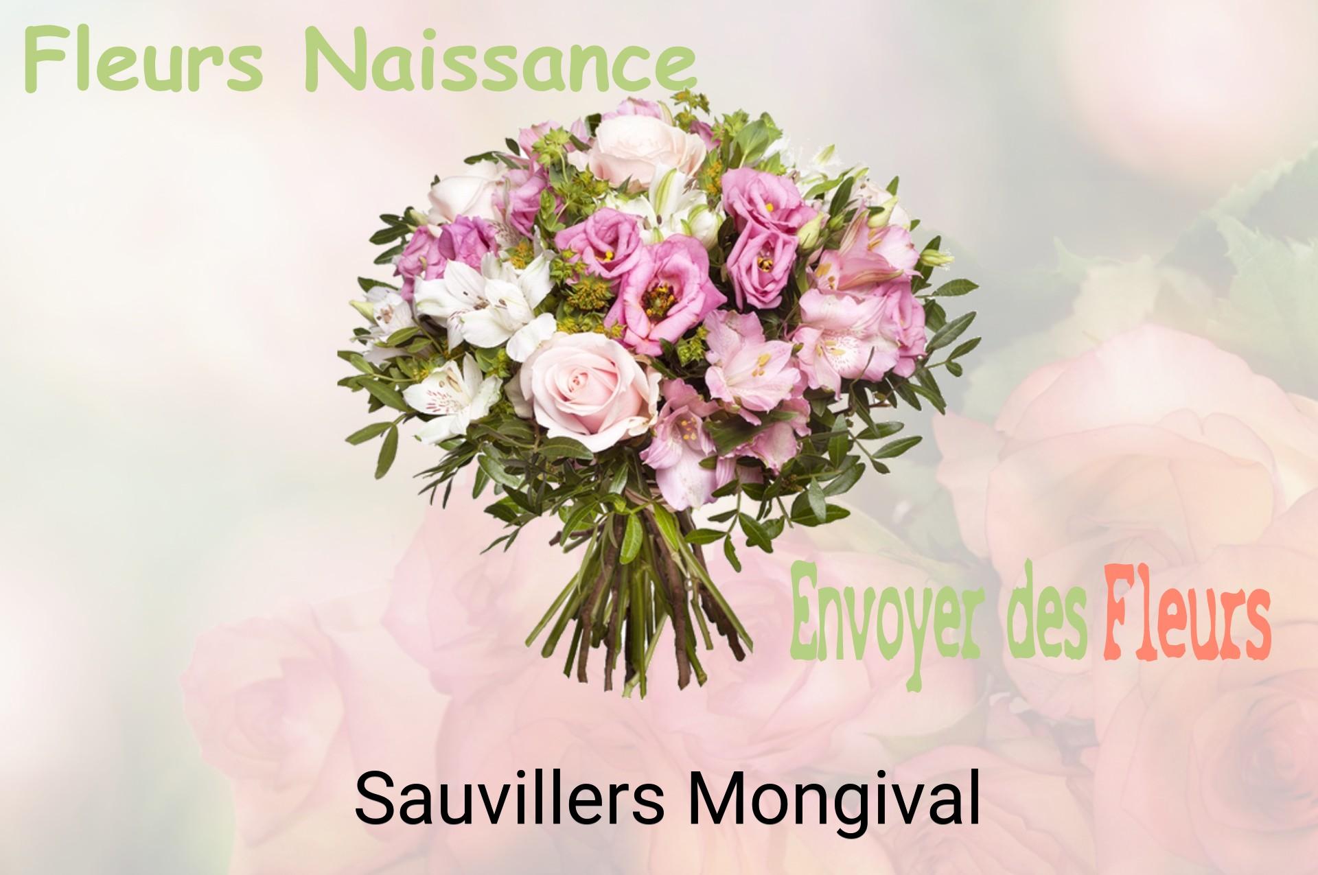 Bouquet de fleurs de naissance livré à Sauvillers-Mongival