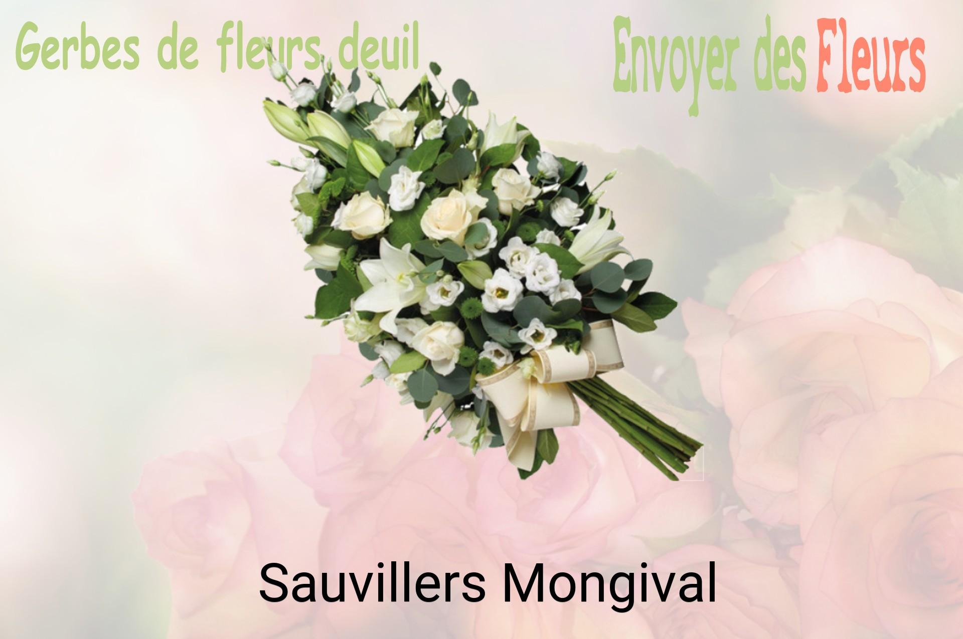Gerbe de fleurs de deuil livrée à Sauvillers-Mongival
